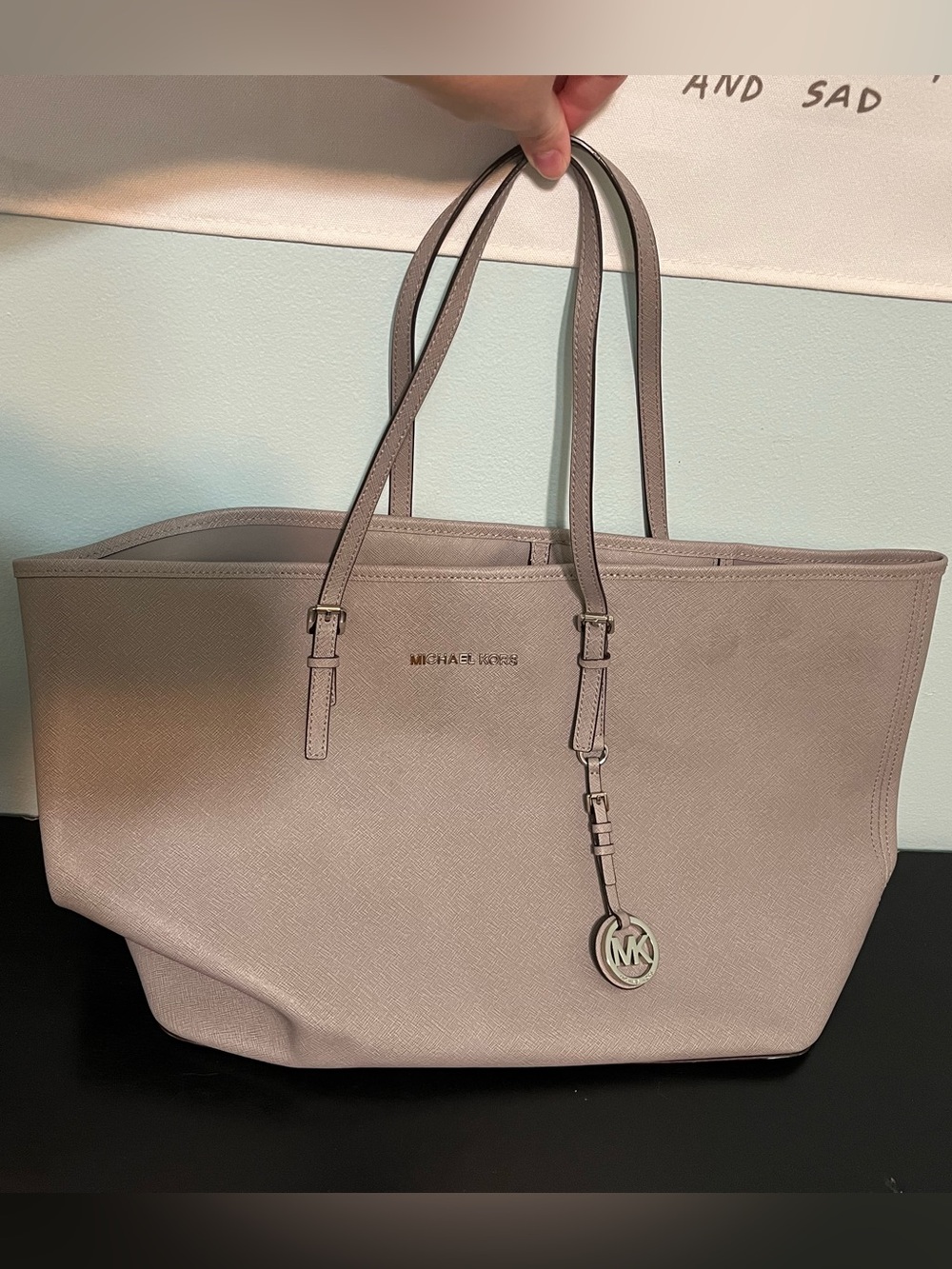 Michael Kors grey tote